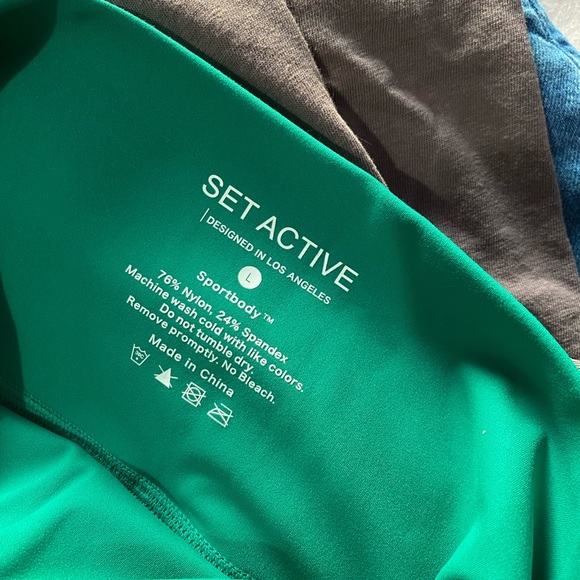 SET Active Sportbody Leggings in Palm Green size L (large) - Picture 6 of 6